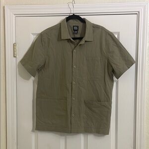 BDG Olive Casual Button Down Shirt